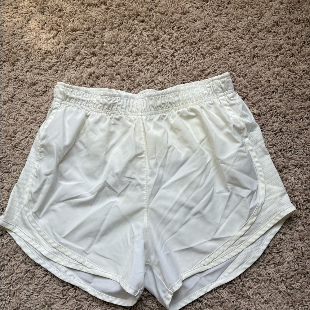 Nike White Athletic Dri-Fit Shorts